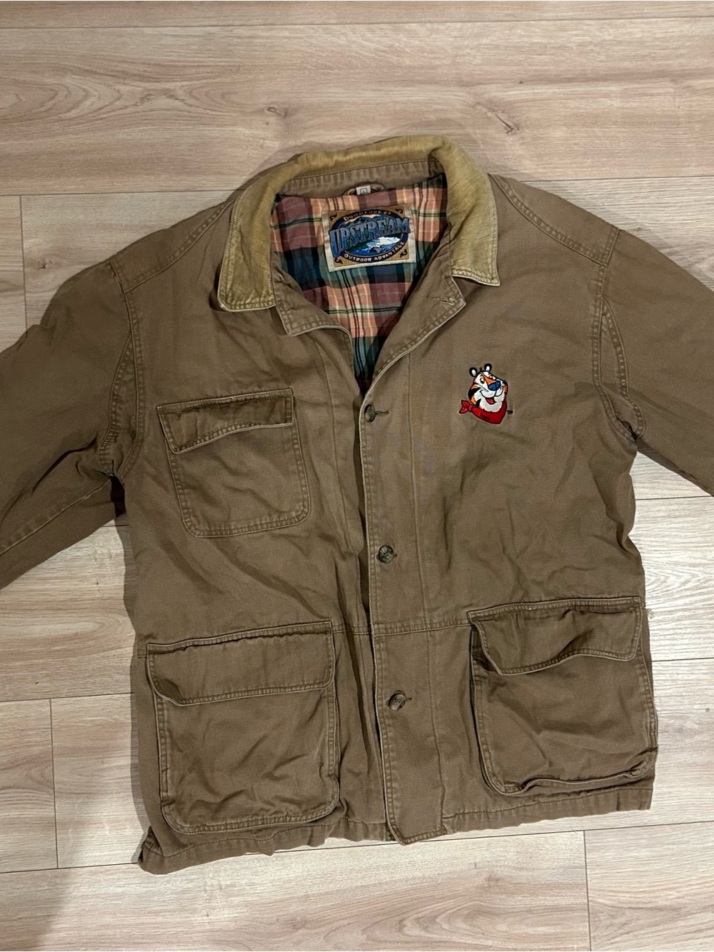 Vintage Disney Tigger Embroidered Dunbrooke Upstream Jacket Brown Workwear - Picture 2 of 10
